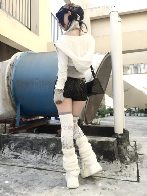 Y2K Grunge Layered Blouse