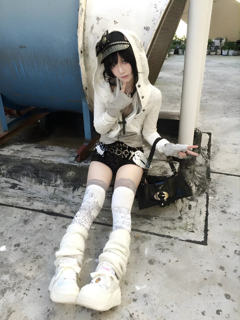 Y2K Grunge Layered Blouse