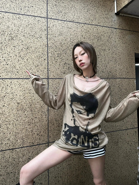Y2K Grunge Rocker Top