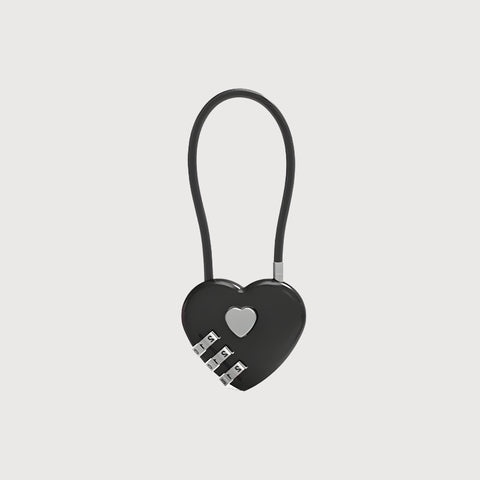 Y2K Heart Padlock Bag Charm