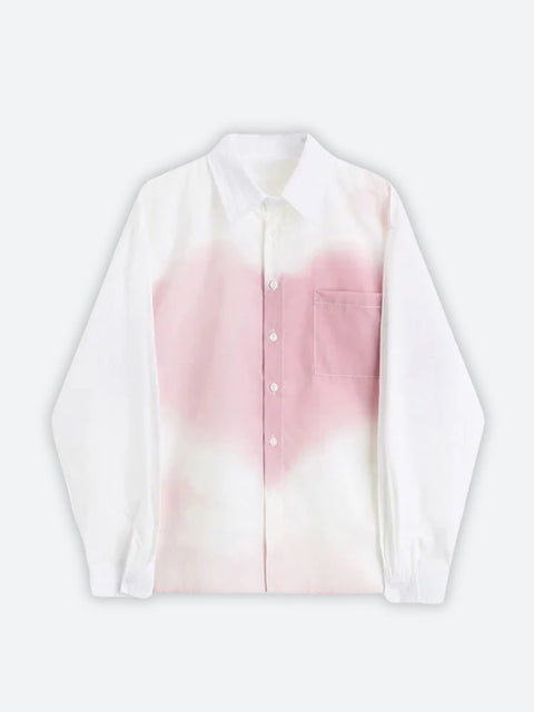 Y2K Heart Printed Pocket Shirt