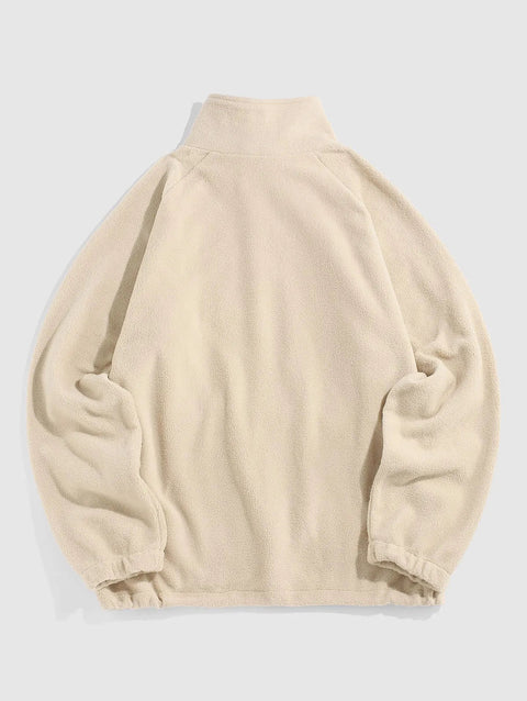 Y2K High Neck Polar Sweatshirt