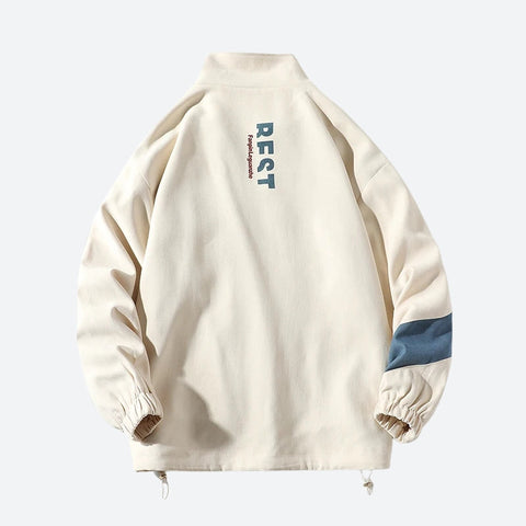 Y2K High Neck Zip-Up Jacket