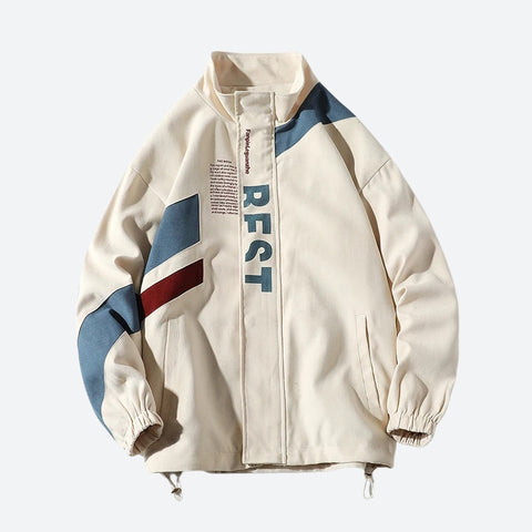 Y2K High Neck Zip-Up Jacket