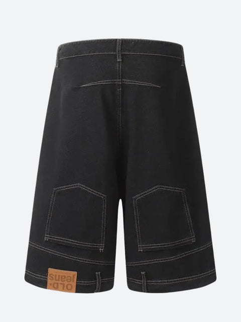 Y2K Inverted Denim Shorts