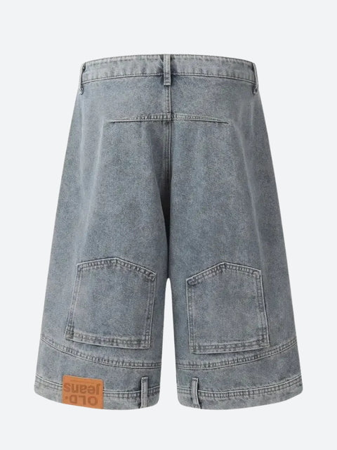 Y2K Inverted Denim Shorts