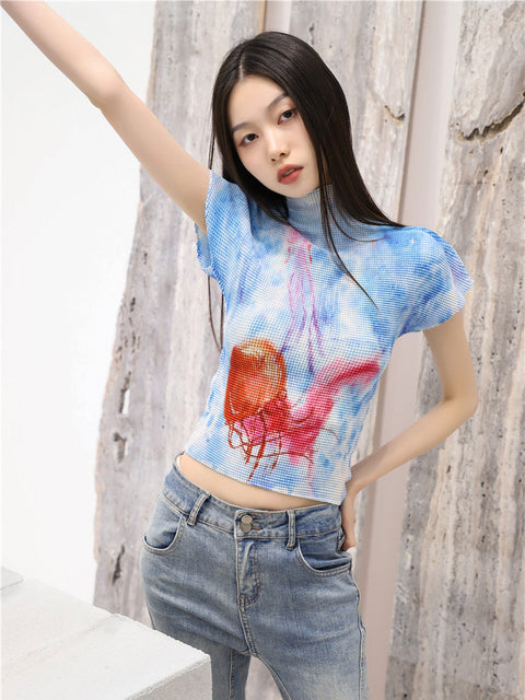 Y2K Jellyfish Top