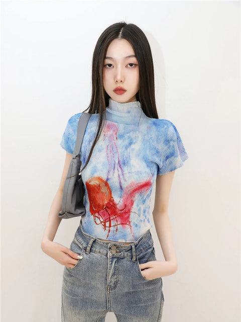 Y2K Jellyfish Top