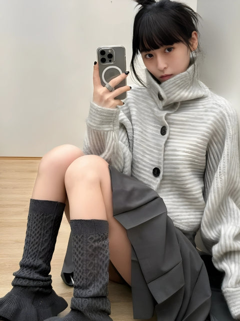 Y2K Knitted Cardigan