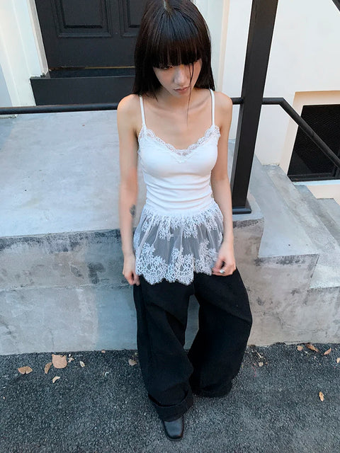 Y2K Lace Cami Top