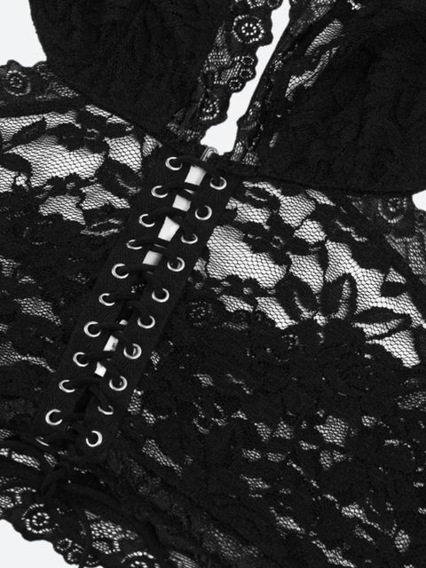 Y2K Lace Halter Neck Top & Maxi Skirt Two Piece Set