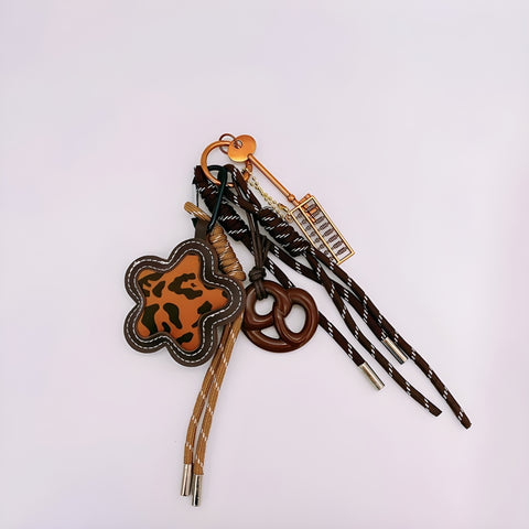 Y2K Leopard Bloom Bag Charm