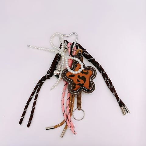 Y2K Leopard Bloom Bag Charm