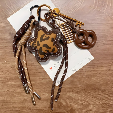 Y2K Leopard Bloom Bag Charm