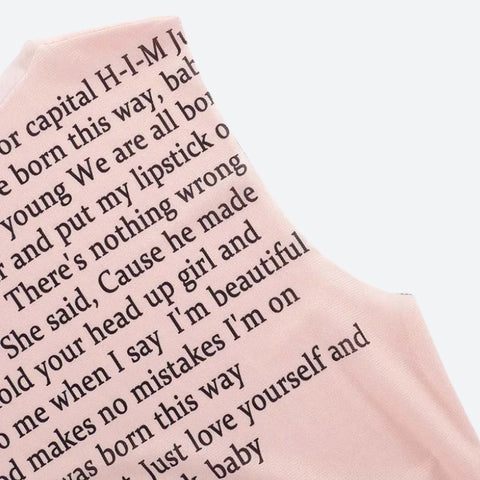Y2K Love Letter Sheer Top