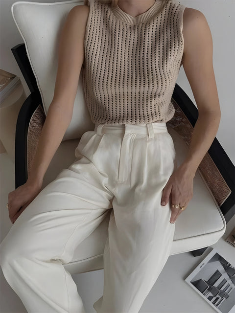 Y2K Mesh Crochet Top