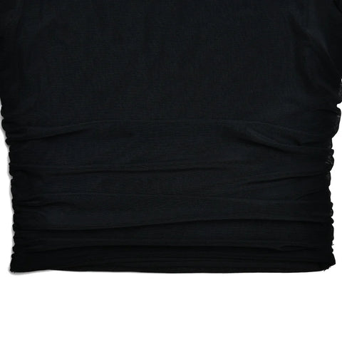 Y2K Mesh Ruffled Top & Mini Skirt Two Piece Set