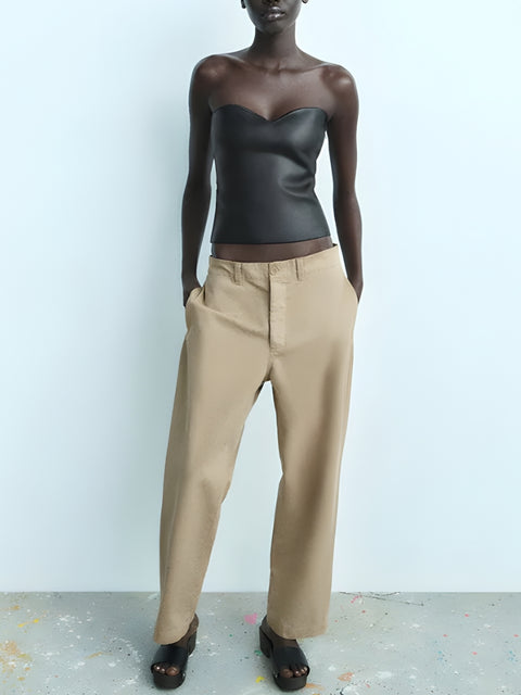 Y2K Metallic Tube Top
