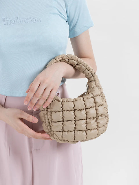 Y2K Mini Round Quilted Bag