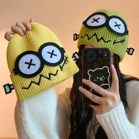 Y2K Minions Knitted Beanie