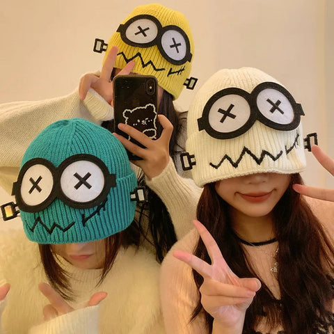 Y2K Minions Knitted Beanie