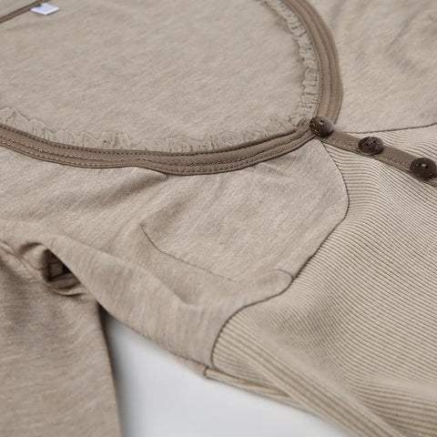 Y2K Plunge Neck Basic Top