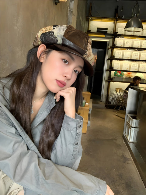 Y2K Puppy Newsboy Cap