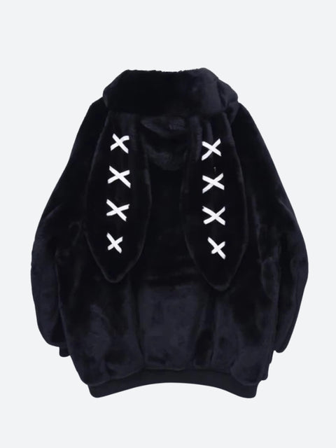 Y2K Rabbit Ear Plush Jacket