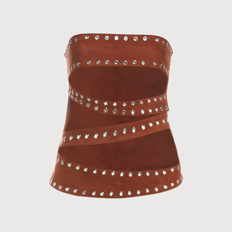 Y2K Rebel Strapless Top