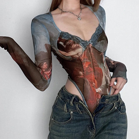 Y2K Renaissance Bodysuit