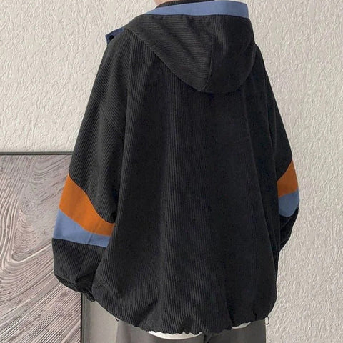 Y2K Ribbed Hooded Jacket