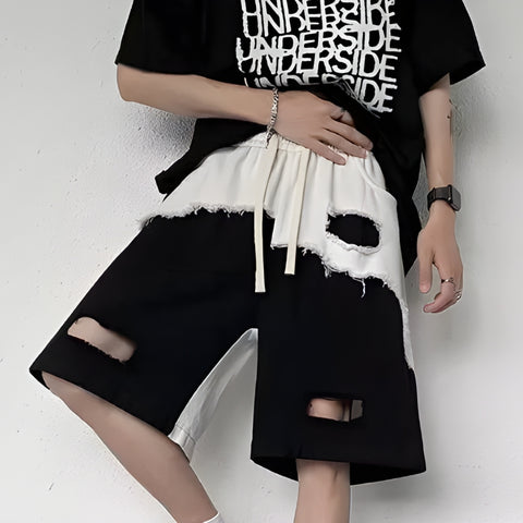 Y2K Ripped Loose Shorts