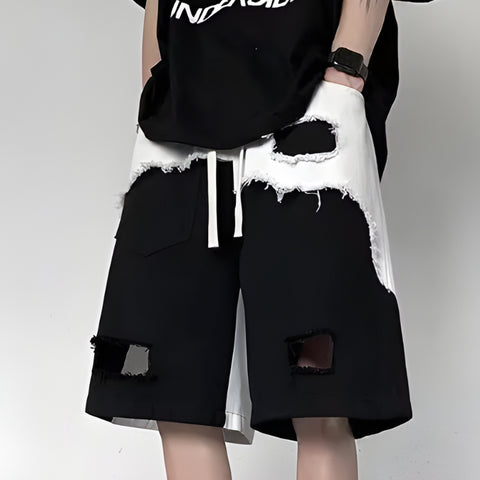 Y2K Ripped Loose Shorts