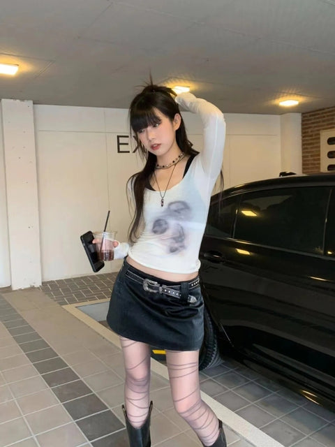 Y2K Scoop Neck Top