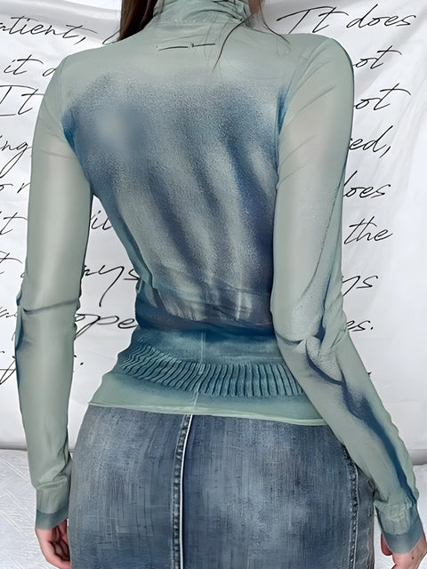 Y2K Sheer Body Top