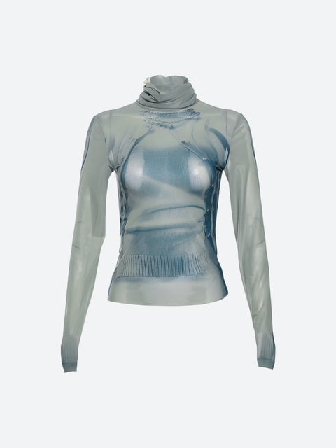 Y2K Sheer Body Top