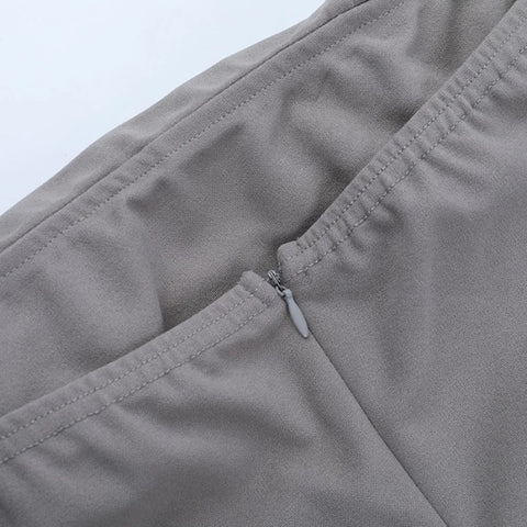 Y2K Sleek Strapless Satin Maxi Dress