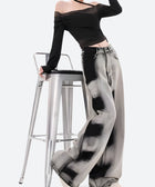 Y2K Spray Paint Denim Jeans