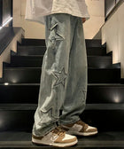 Y2K Star Patch Straight Leg Jeans
