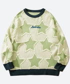 Y2K Star Pattern Sweater