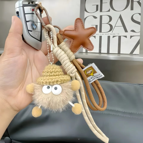 Y2K Star Pompom Buddy Bag Charm