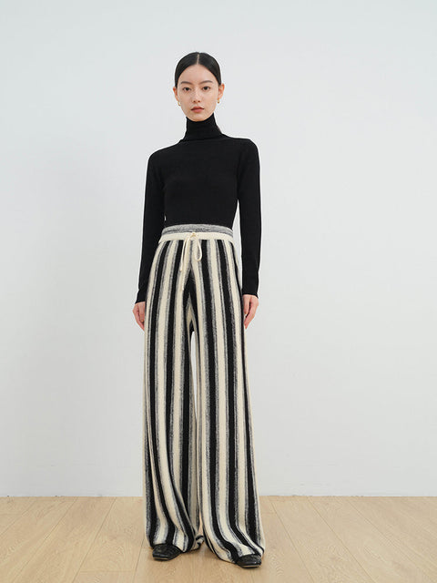 Y2K Striped Knitted Pants