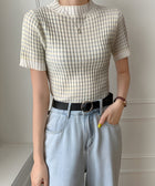 Y2K Striped Knitted Top