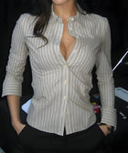 Y2K Striped Shirt