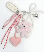 Y2K Teddy Bear Heart Bag Charm