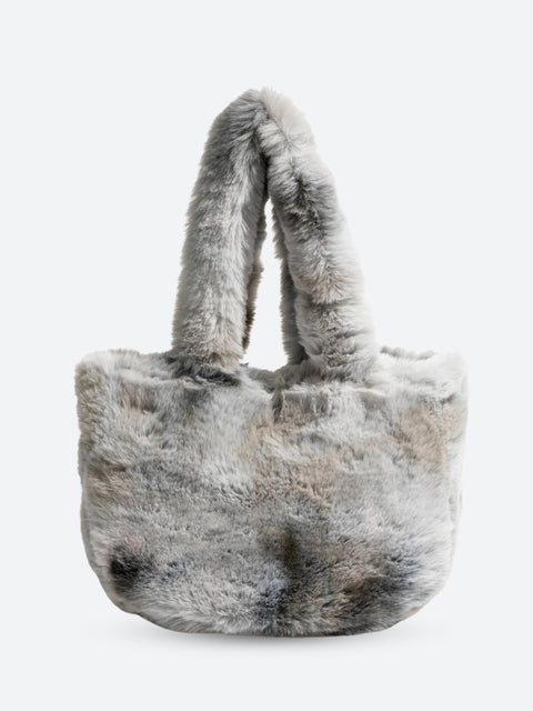 Y2K Tie Dye Faux Fur Fluffy Bag