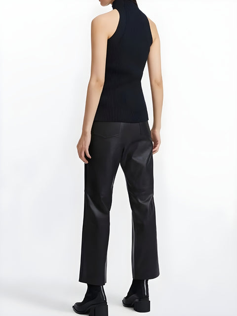 Y2K Twisted Cut Out Knit Top