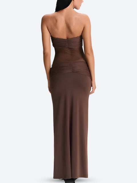 Y2K Twisted Sheer Maxi Dress