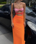 Y2K Twisted Strapless Maxi Dress