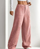 Y2K Velvet Ribbed Pants